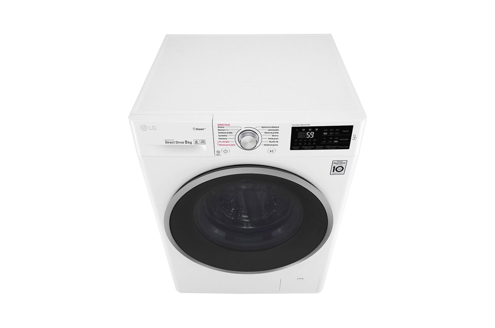 LG 8 kg parní pračka, 1400 ot./min, A+++ (v rozsahu A+++ až D), 6 Motion DD, Steam™ - parní praní, 14 programů, F84J6TY1W
