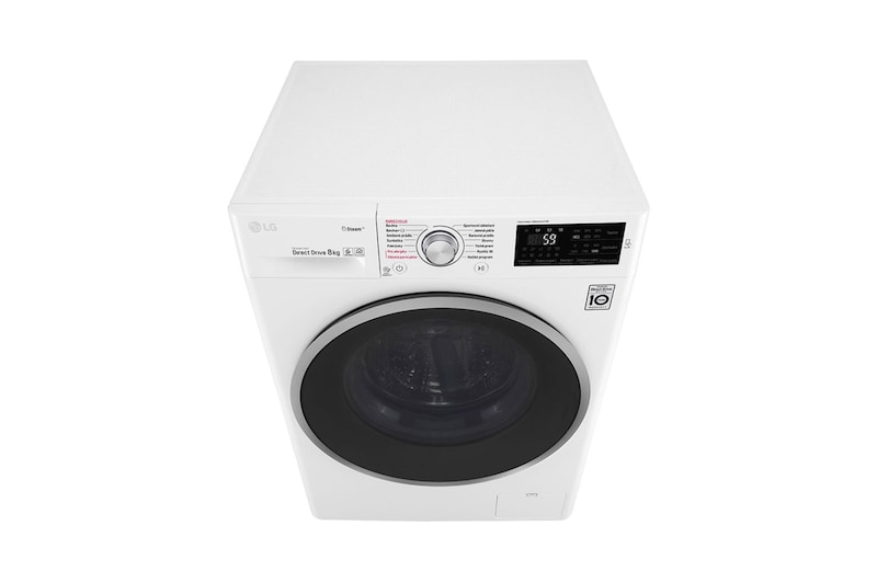 LG 8 kg parní pračka, 1400 ot./min, A+++ (v rozsahu A+++ až D), 6 Motion DD, Steam™ - parní praní, 14 programů, F84J6TY1W