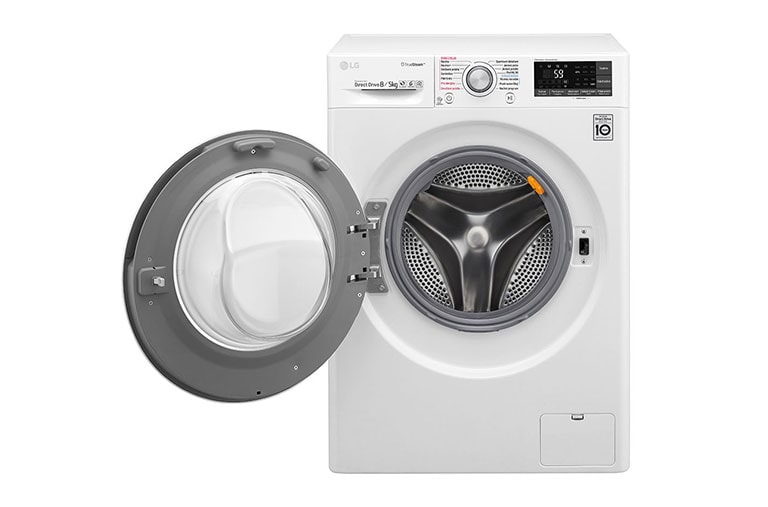 LG 8 kg pračka / 5 kg sušička, 1400 ot./min, 6 Motion DD, Direct Drive™, TrueSteam™ - parní praní, ThinQ™, Přidat prádlo, 14 programů, 8 možností sušení, F84J7TH1W