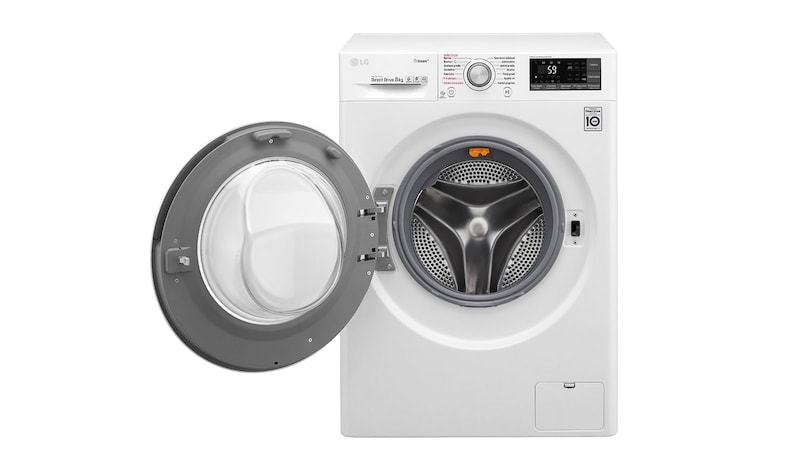 LG 8 kg parní pračka, 1400 ot./min, 6 Motion DD, Steam™ - parní praní, 14 programů, F84J7TY1W