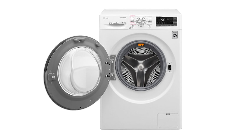 LG 8 kg parní pračka, 1400 ot./min,6 Motion DD, TrueSteam™ - parní praní, 14 programů, F84J8TS2W