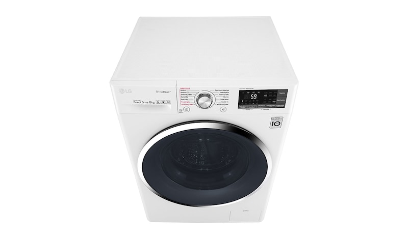 LG 8 kg parní pračka, 1400 ot./min,6 Motion DD, TrueSteam™ - parní praní, 14 programů, F84J8TS2W