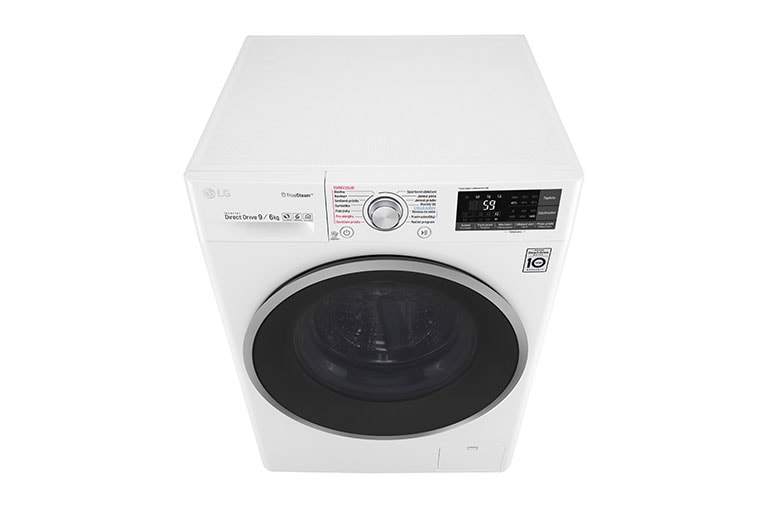 LG 9 kg pračka / 6 kg sušička, 1400 ot./min, 6 Motion DD, Direct Drive™, TrueSteam™ - parní praní, ThinQ™, Přidat prádlo, 14 programů, 8 možností sušení, F94J7FH1W