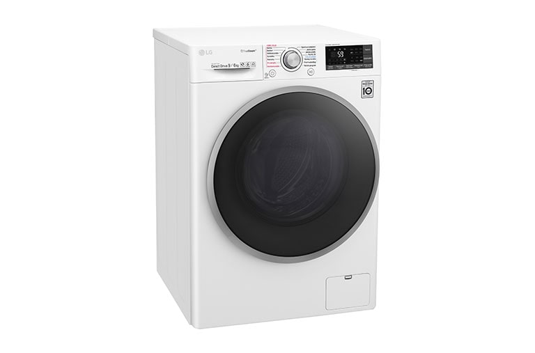 LG 9 kg pračka / 6 kg sušička, 1400 ot./min, 6 Motion DD, Direct Drive™, TrueSteam™ - parní praní, ThinQ™, Přidat prádlo, 14 programů, 8 možností sušení, F94J7FH1W
