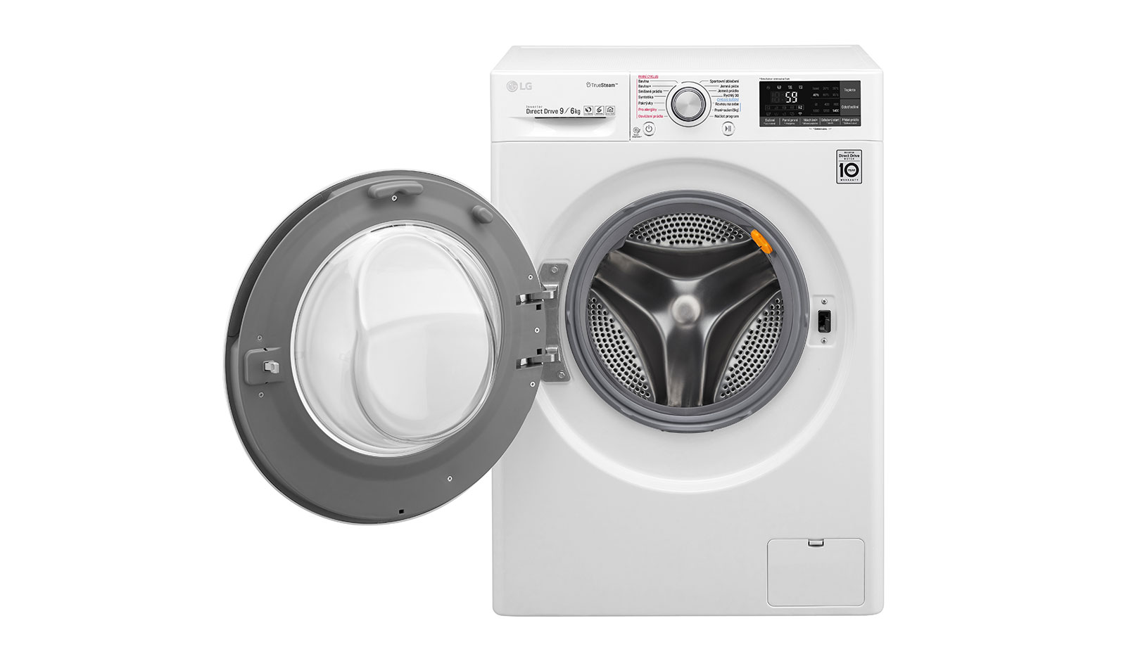 LG 9 kg pračka / 6 kg sušička, 1400 ot./min, 6 Motion DD, Direct Drive™, TrueSteam™ - parní praní, ThinQ™, Přidat prádlo, 14 programů, 8 možností sušení, F94J7FH1W