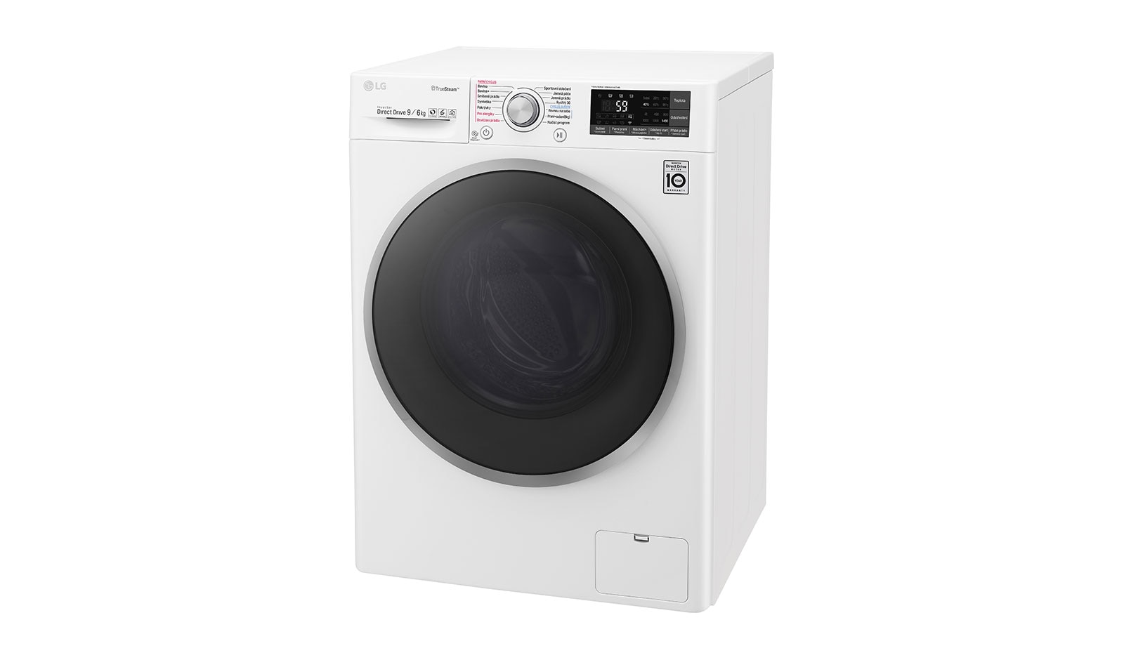 LG 9 kg pračka / 6 kg sušička, 1400 ot./min, 6 Motion DD, Direct Drive™, TrueSteam™ - parní praní, ThinQ™, Přidat prádlo, 14 programů, 8 možností sušení, F94J7FH1W