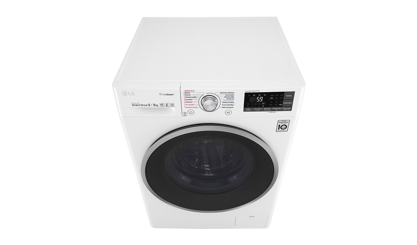 LG 9 kg pračka / 6 kg sušička, 1400 ot./min, 6 Motion DD, Direct Drive™, TrueSteam™ - parní praní, ThinQ™, Přidat prádlo, 14 programů, 8 možností sušení, F94J7FH1W