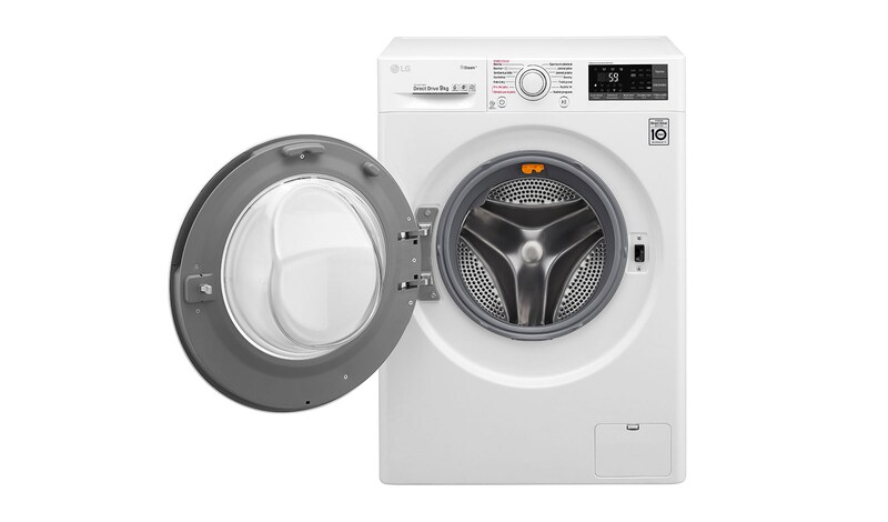 LG 9 kg parní pračka, 1400 ot./min,6 Motion DD, Steam™ - parní praní, 14 programů, F94J7VY0W
