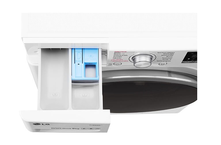 LG 9 kg parní pračka, 1400 ot./min,6 Motion DD, Steam™ - parní praní, 14 programů, F94J7VY1W