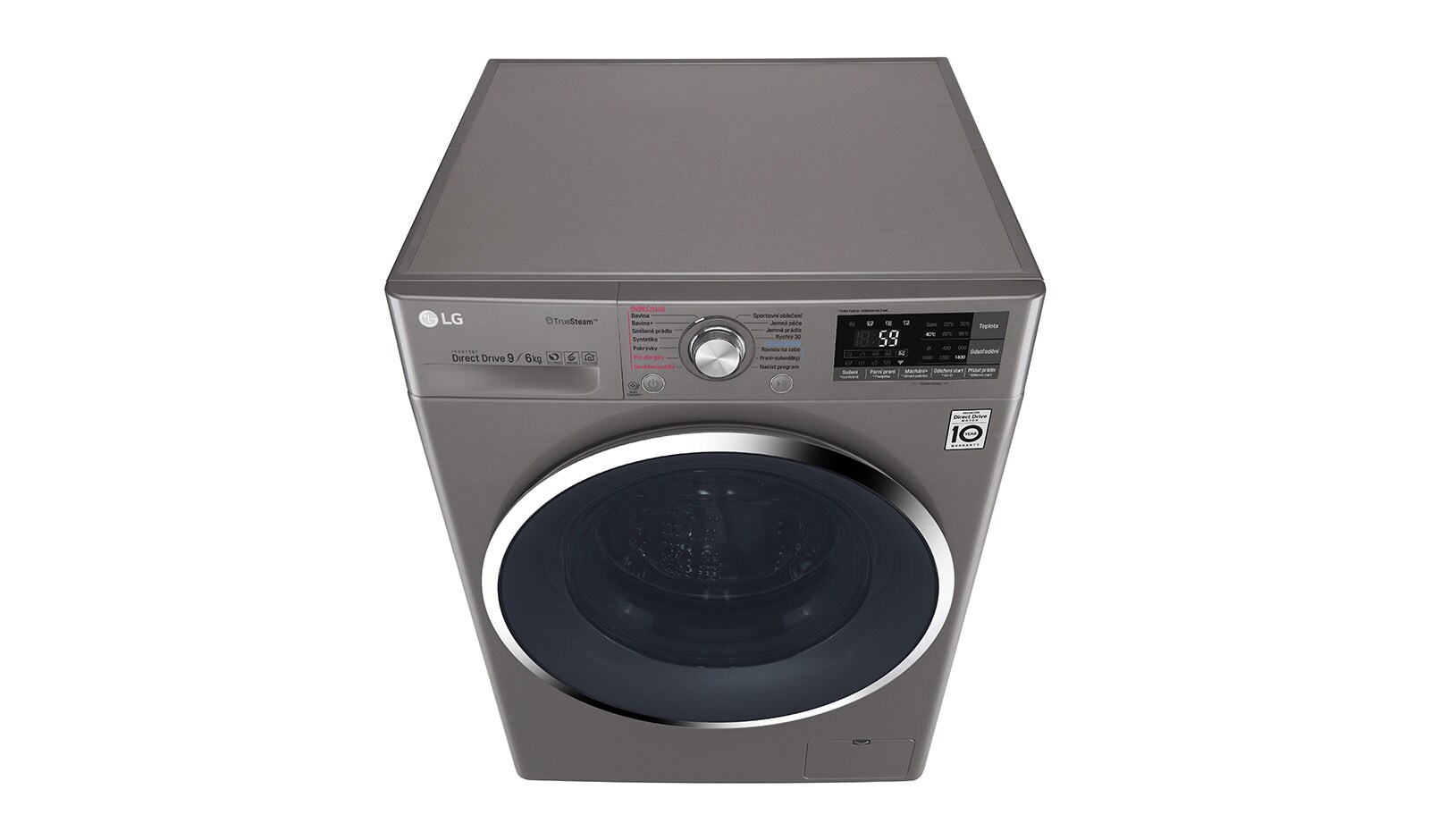 LG 9 kg pračka / 6 kg sušička, 1400 ot./min, 6 Motion DD, Direct Drive™, TrueSteam™ - parní praní, ThinQ™, Přidat prádlo, 14 programů, 8 možností sušení, F94J8FH2S