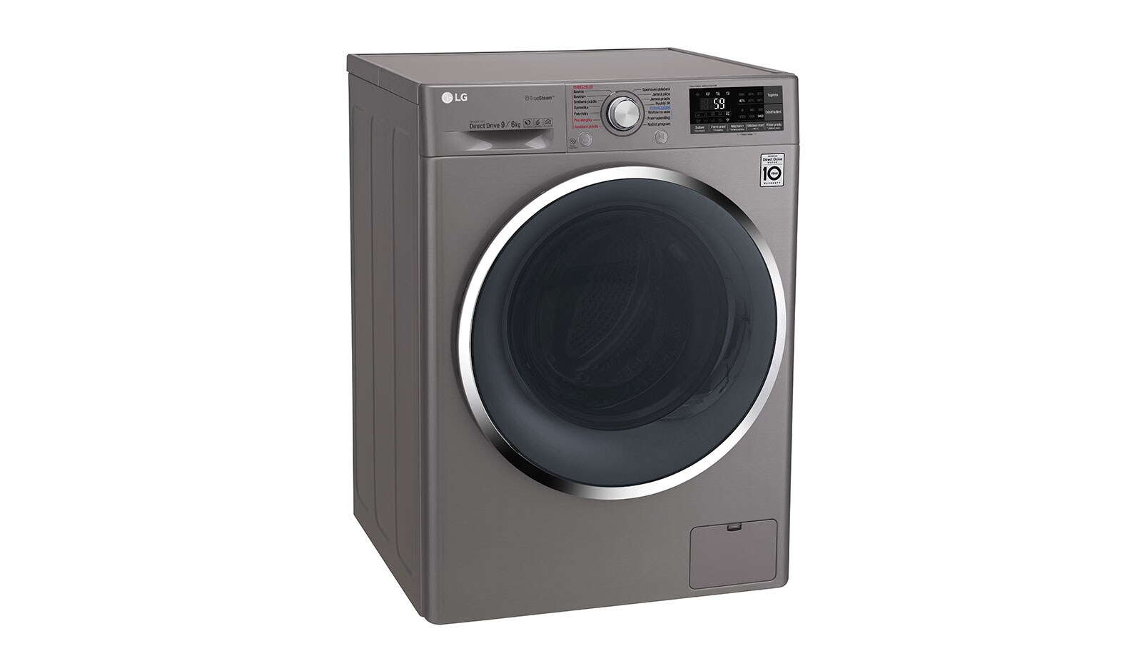 LG 9 kg pračka / 6 kg sušička, 1400 ot./min, 6 Motion DD, Direct Drive™, TrueSteam™ - parní praní, ThinQ™, Přidat prádlo, 14 programů, 8 možností sušení, F94J8FH2S