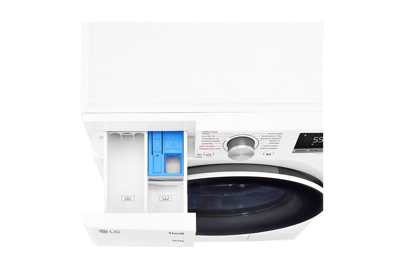 LG 10,5 kg parní pračka LG  | 1400 ot./min | TurboWash™ | ThinQ™, FA104V5URW0