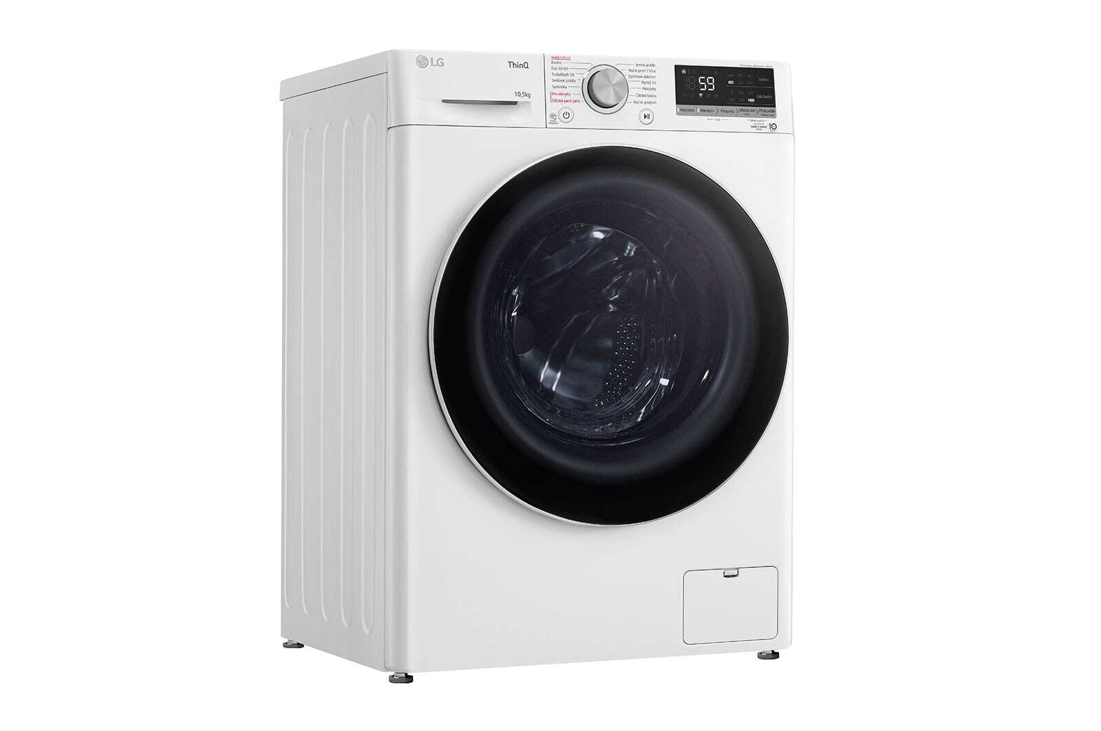 LG 10,5 kg parní pračka LG  | 1400 ot./min | TurboWash™ | ThinQ™, FA104V5URW0