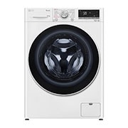 Čelní pohled na 10,5 kg parní pračka LG  | 1400 ot./min | TurboWash™ | ThinQ™ FA104V5URW0