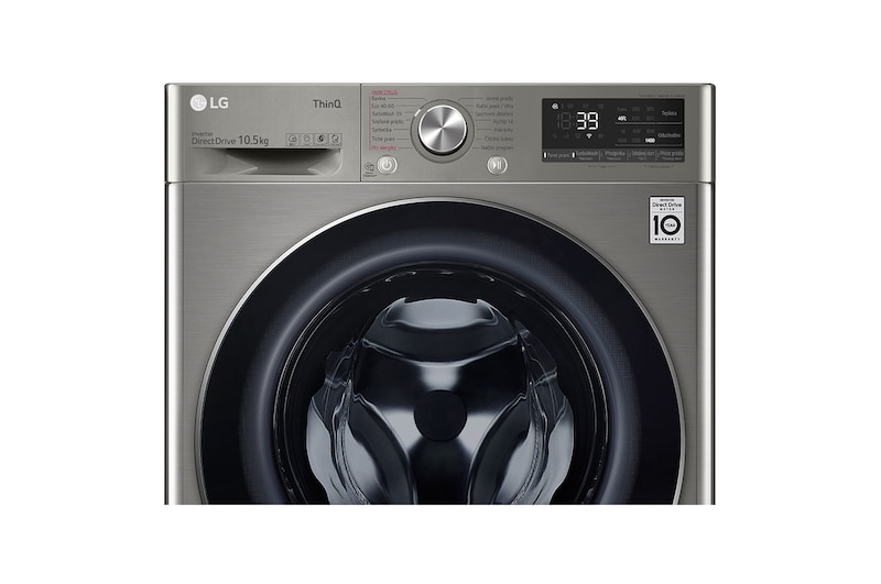 LG 10,5 kg parní pračka LG | 1400 ot./min | Direct Drive™ | AI DD™ | TurboWash™360°, FA104V7R2TE