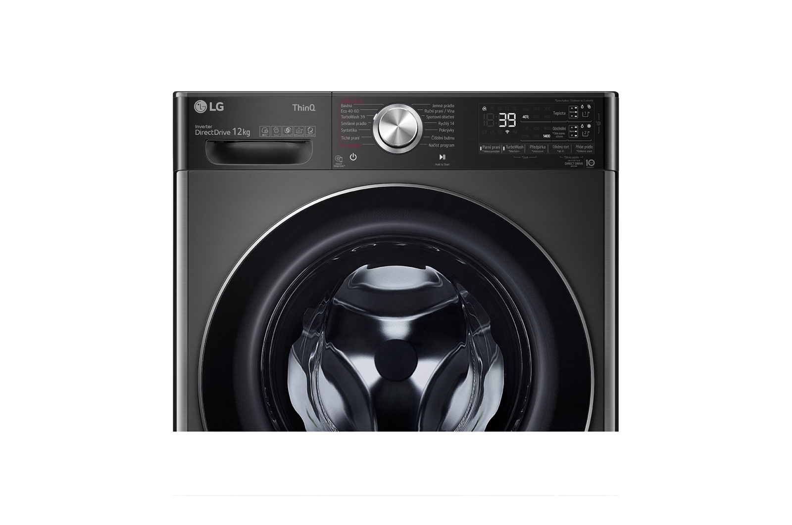 LG 12 kg parní pračka LG | 1400 ot./min | Direct Drive™ | AI DD™ | ezDispense™, FA124V9BAP2