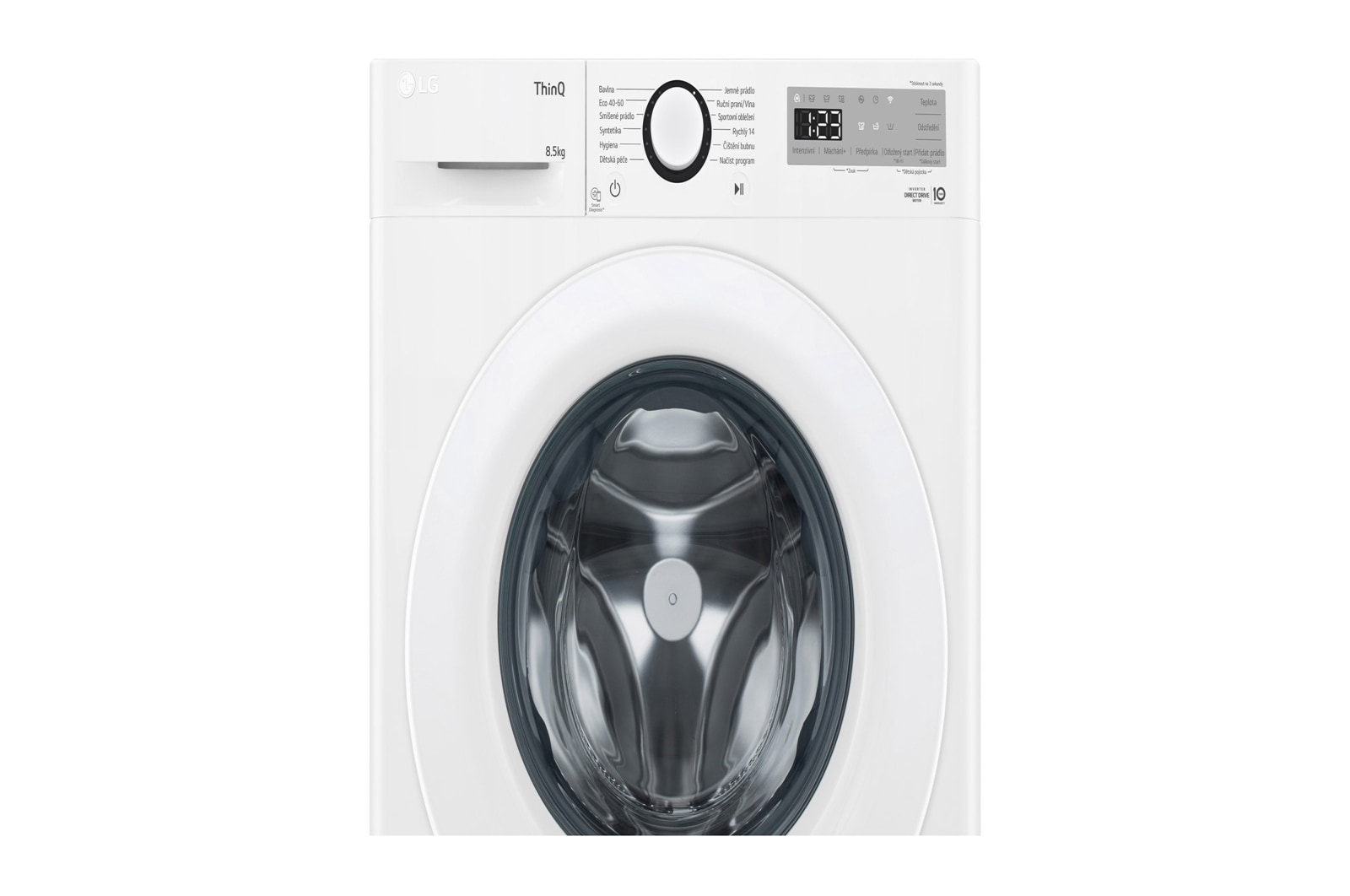 LG 8,5kg 1200 ot./min Direct Drive™ Slim pračka, Bílá  , FA2S8V3GN3H