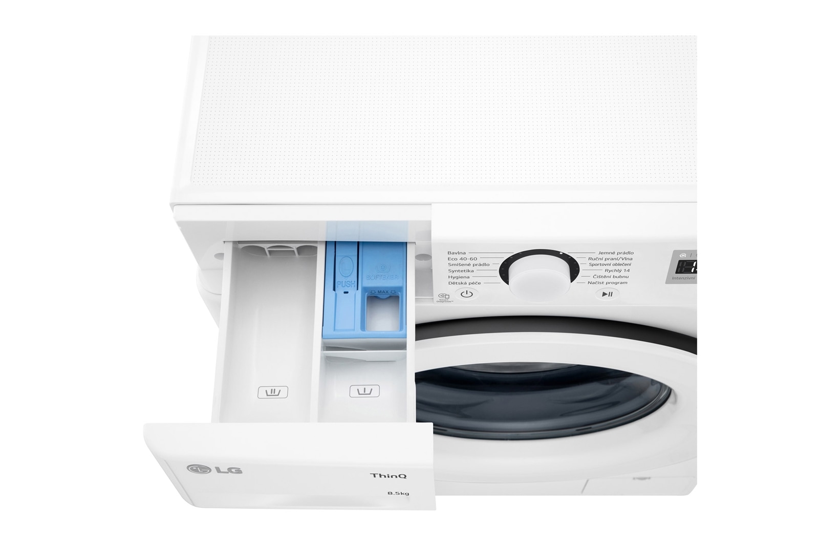 LG 8,5kg 1200 ot./min Direct Drive™ Slim pračka, Bílá  , FA2S8V3GN3H