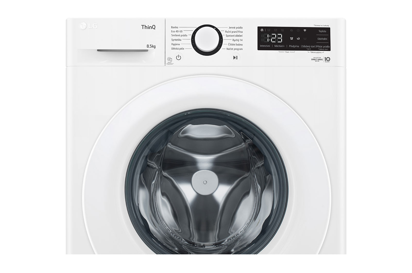 LG Parní pračka LG | 8,5 kg | A | 1200 ot./min | Direct Drive™ |Bílá, FA2S8V3GN3W