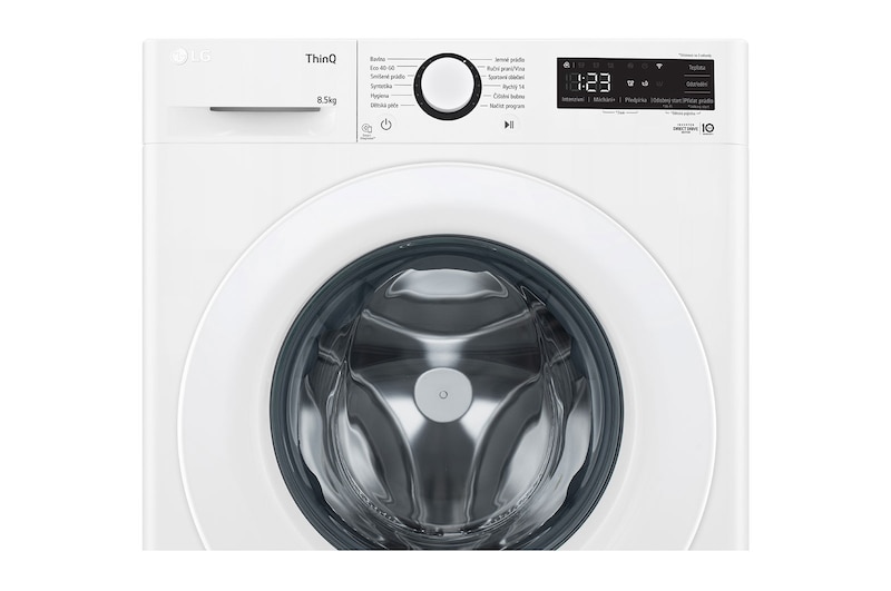 LG Slim pračka LG | 8,5 kg | A | 1200 ot./min | Direct Drive™ |Bílá, FA2S8V3GN3W