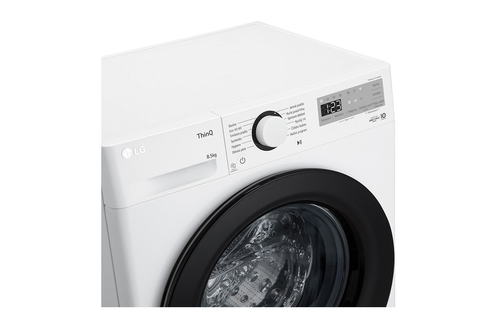 LG Slim parní pračka LG |8,5 kg | A | 1200 ot./min | Direct Drive™ | Bílá, FA2S8V3GN6H