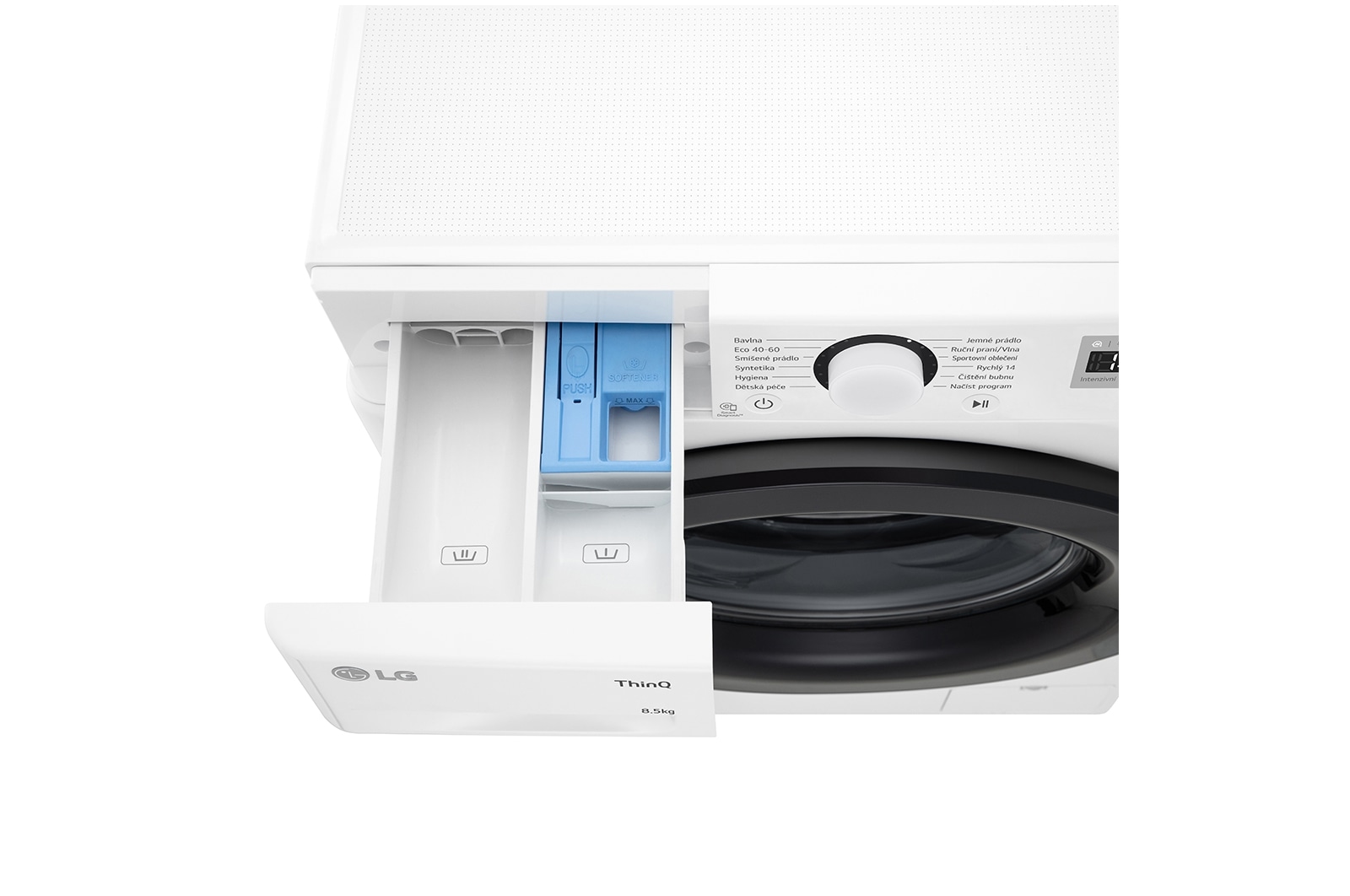 LG Slim parní pračka LG |8,5 kg | A | 1200 ot./min | Direct Drive™ | Bílá, FA2S8V3GN6H