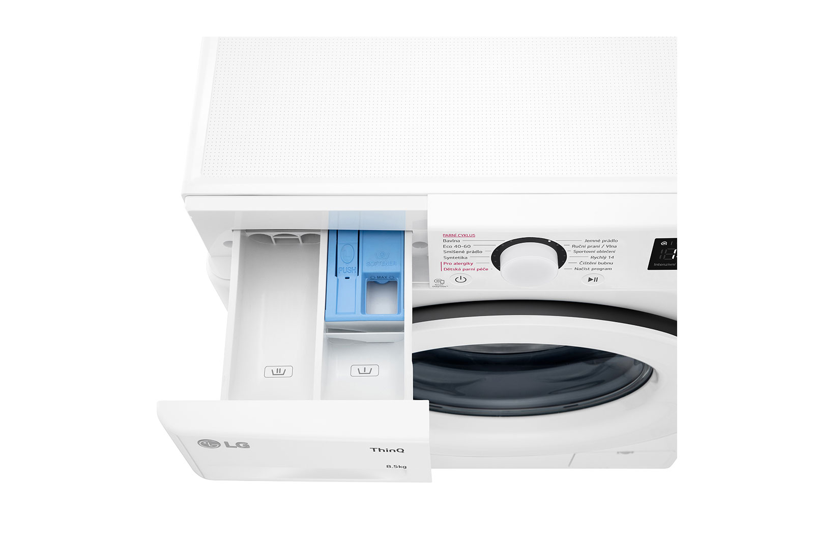LG Slim parní pračka LG | 8,5 kg | A | 1200 ot./min | Direct Drive™ |Bílá, FA2S8V3GY3W