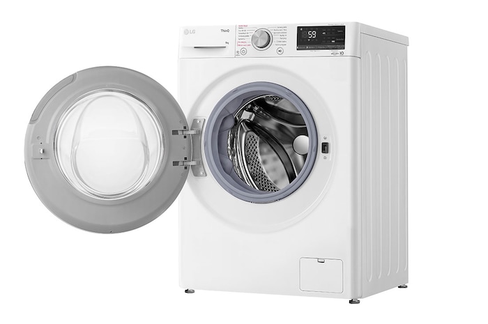 LG Parní pračka LG | 9 kg | A | 1400 ot./min | AI DD™ | TurboWash™|Bílá, FA49V5VW1W