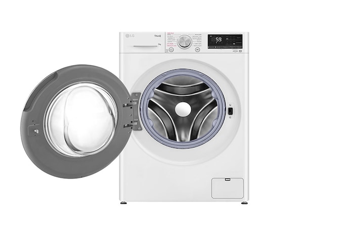 LG Parní pračka LG | 9 kg | A | 1400 ot./min | AI DD™ | TurboWash™|Bílá, FA49V5VW1W