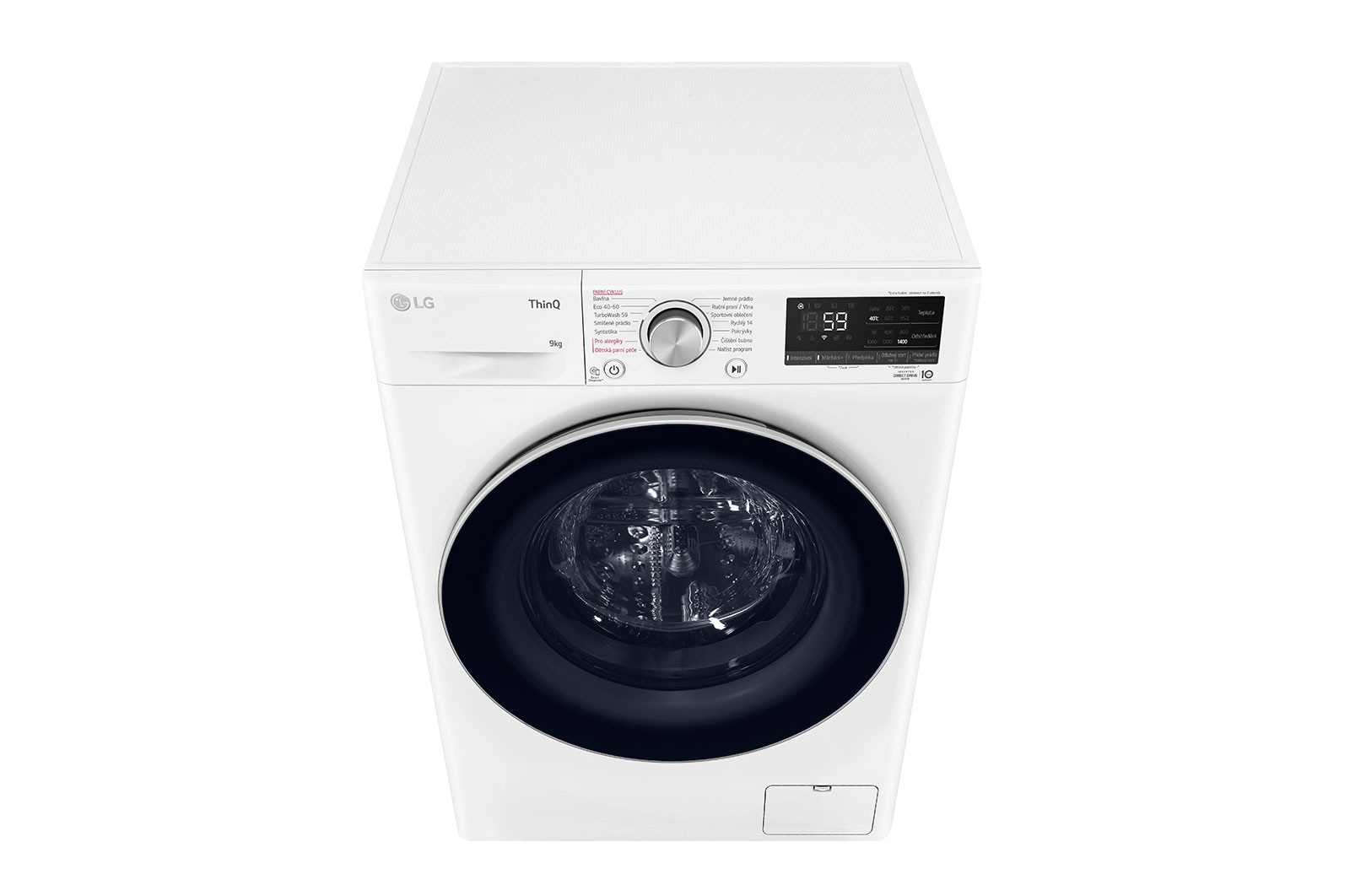 LG Parní pračka LG | 9 kg | A | 1400 ot./min | AI DD™ | TurboWash™|Bílá, FA49V5VW1W