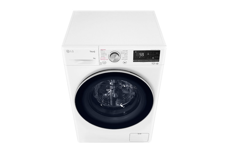 LG Parní pračka LG | 9 kg | A | 1400 ot./min | AI DD™ | TurboWash™|Bílá, FA49V5VW1W
