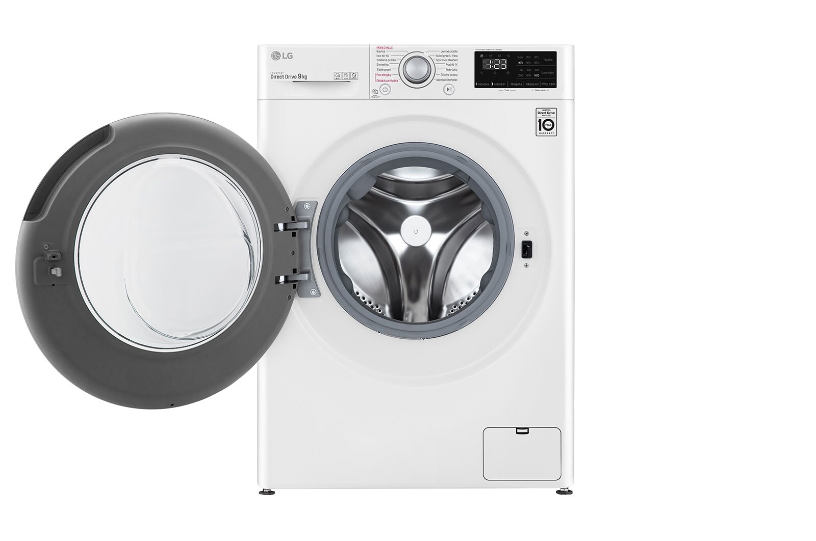 LG 9 kg parní pračka LG | A | 1400 ot./min | Direct Drive™ | AI DD™, FA4TURBO9E
