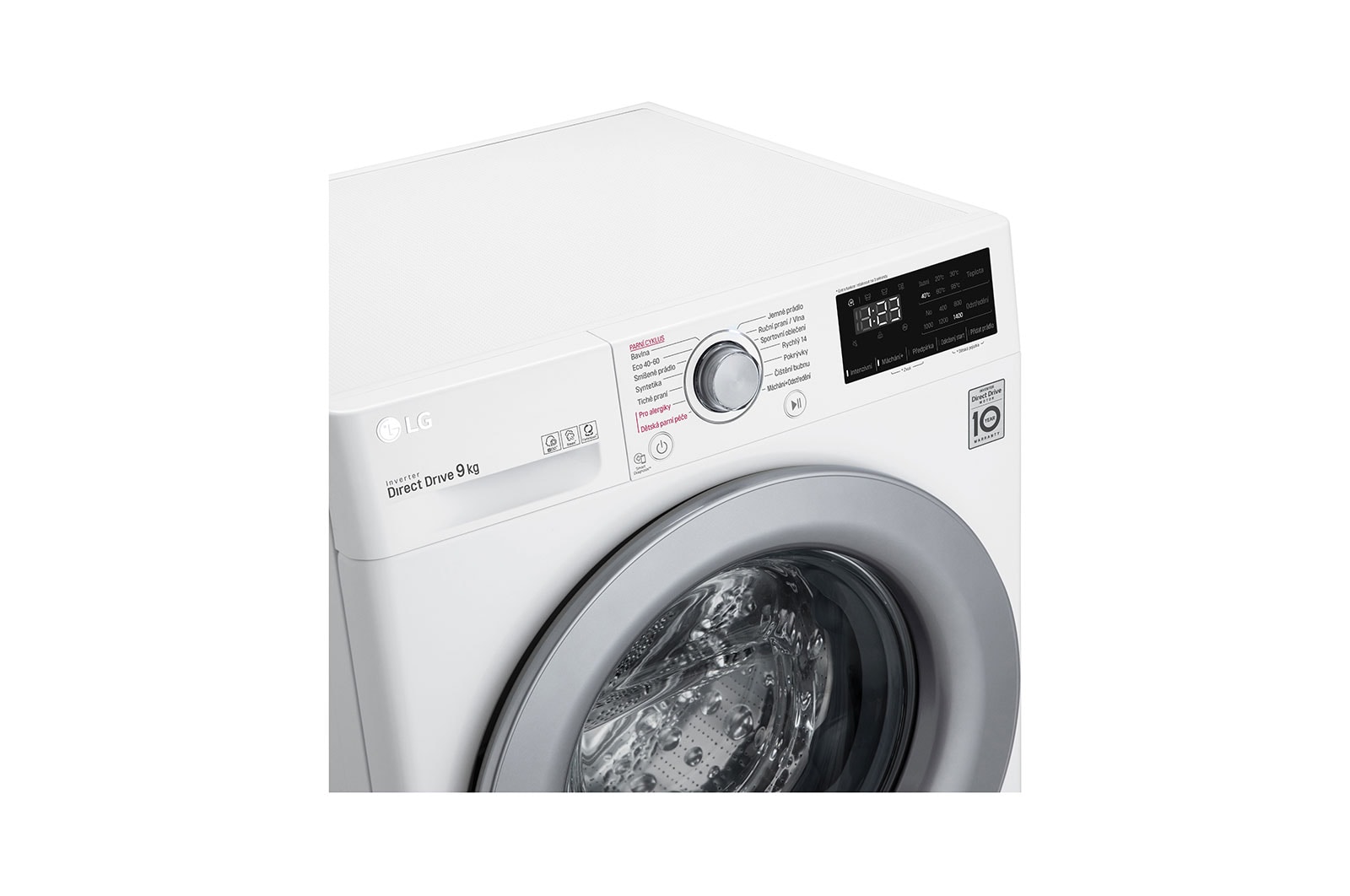 LG 9 kg parní pračka LG | A | 1400 ot./min | Direct Drive™ | AI DD™, FA4TURBO9E
