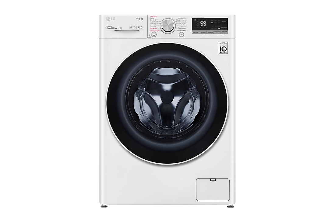 LG Parní pračka LG | 9 kg | A | 1400 ot./min | Direct Drive™ | AI DD™ |Bílá, FA94V5UVW0