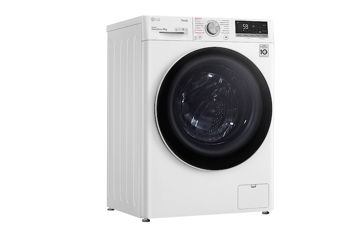 LG Parní pračka LG | 9 kg | A | 1400 ot./min | Direct Drive™ | AI DD™ |Bílá, FA94V5UVW0