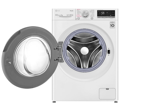 LG Parní pračka LG | 9 kg | A | 1400 ot./min | Direct Drive™ | AI DD™ |Bílá, FA94V5UVW0