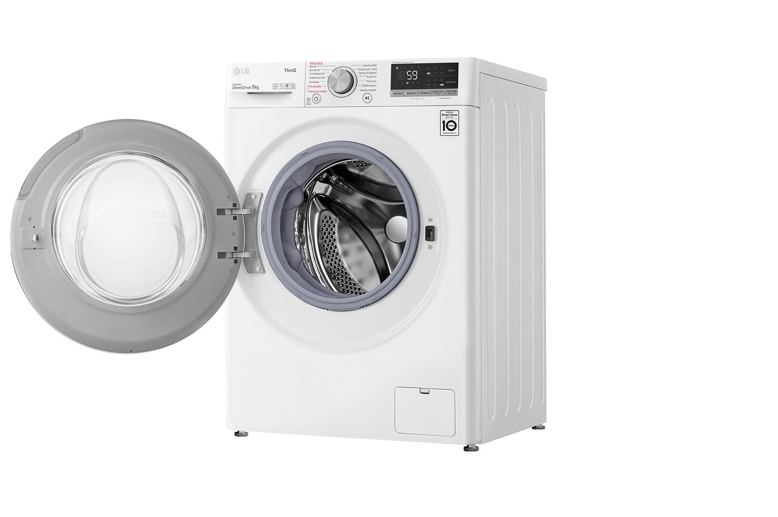 LG 9 kg parní pračka LG | 1400 ot./min | Direct Drive™ | AI DD™ | TurboWash™, FA94V5UVW1