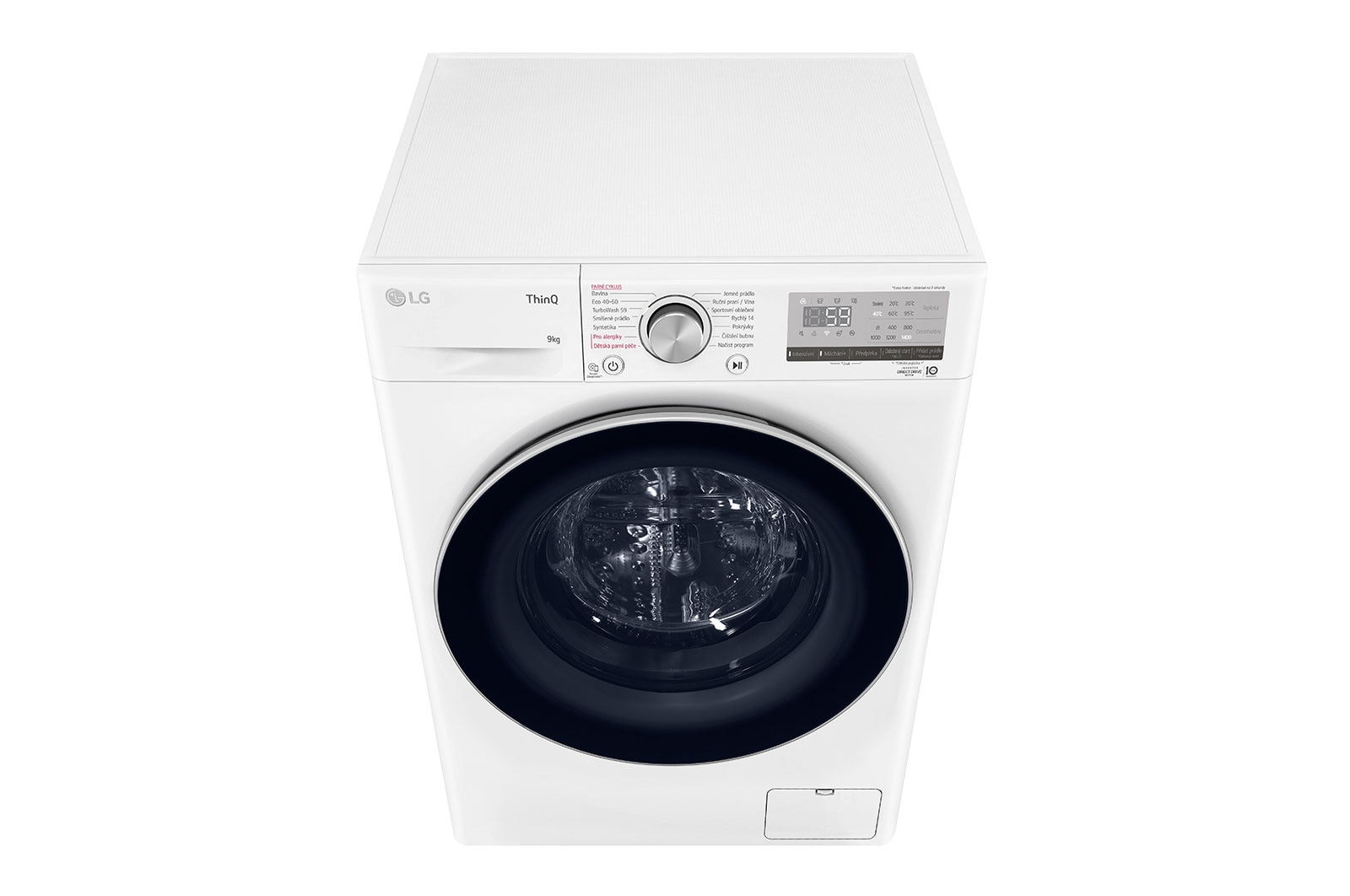 LG 9 kg parní pračka LG | 1400 ot./min | Direct Drive™ | AI DD™ | TurboWash™, FA94V5UVW1E