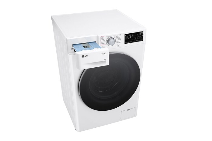 LG Parní pračka LG | 9 kg | A | 1400 ot./min | Direct Drive™ | AI DD™ |Bílá, FASR3A94WS