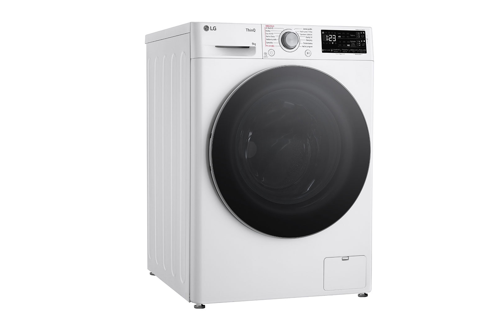 LG Parní pračka LG | 9 kg | A | 1400 ot./min | Direct Drive™ | AI DD™ |Bílá, FASR3A94WS