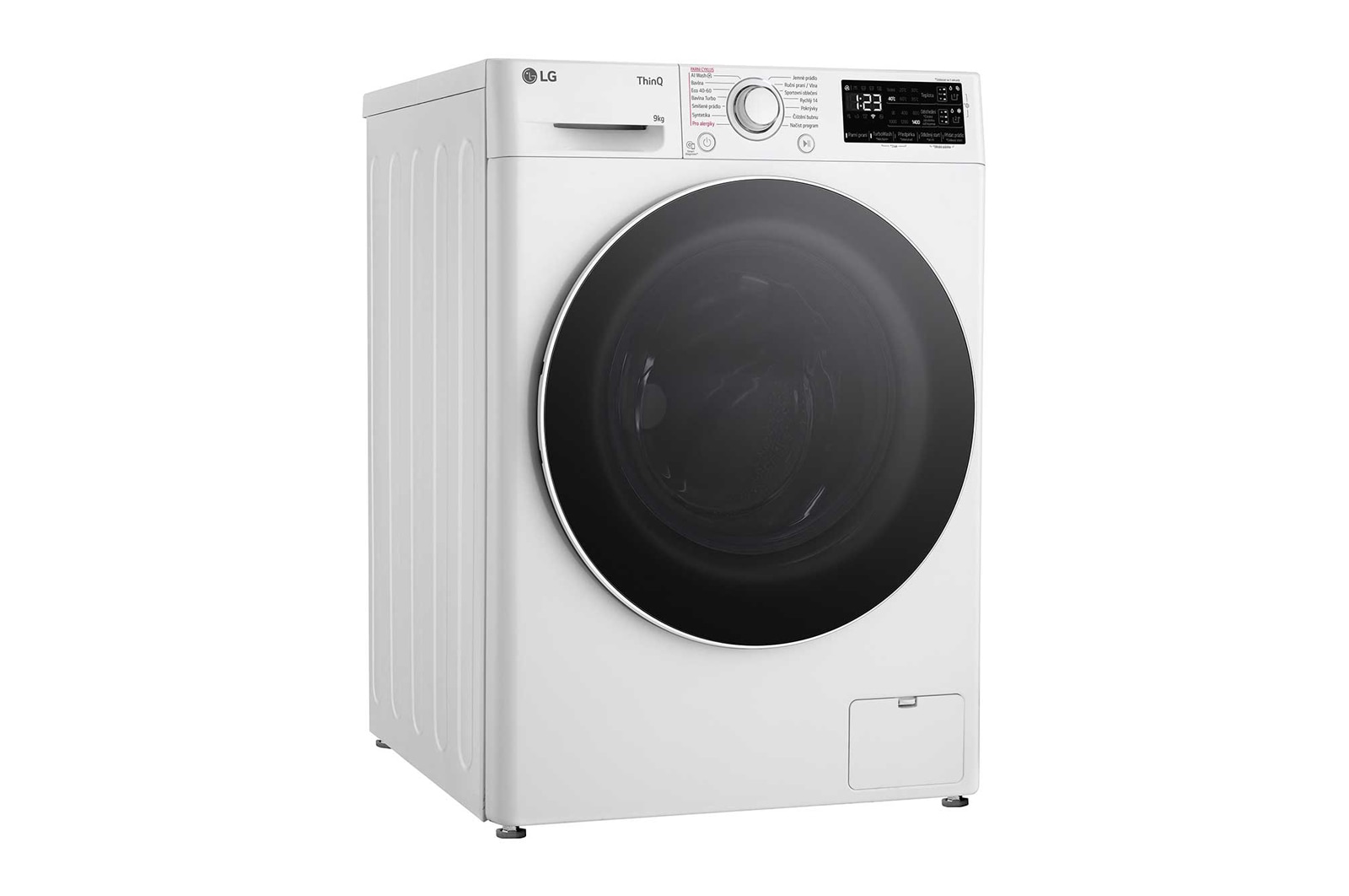 LG Parní pračka LG | 9 kg | A | 1400 ot./min | Direct Drive™ | AI DD™ |Bílá, FASR3A94WW