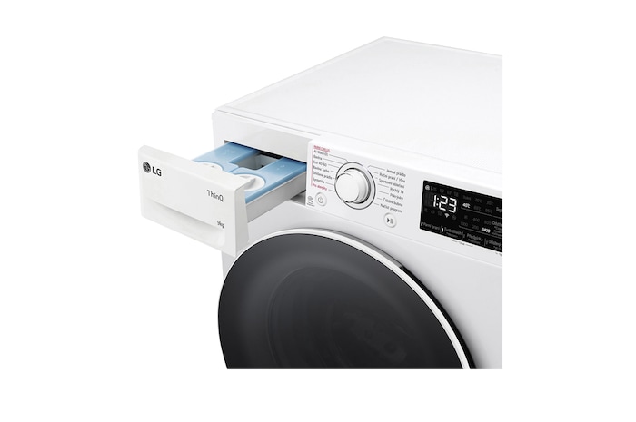 LG Parní pračka LG | 9 kg | A | 1400 ot./min | Direct Drive™ | AI DD™ |Bílá, FASR3A94WW