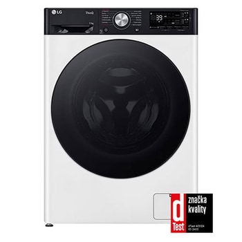 Pohled zepředu na 11kg parní Pračka AI DD™ TurboWash™360°,Bílá - FASR7A14WG