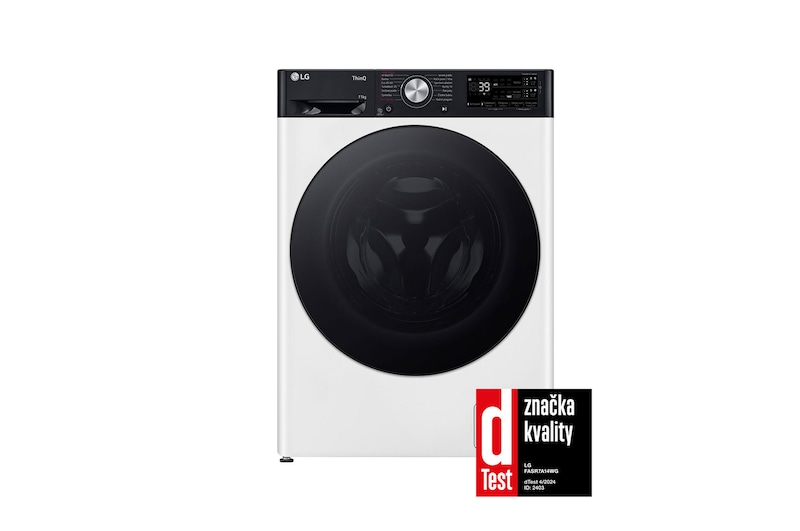 Pohled zepředu na pračku LG FASR7A14WG