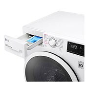 LG 9 kg parní pračka, Direct Drive™ motor, optimální volba pracích pohybů, parní praní Steam™, Smart Diagnosis™, FB94AIDDUWT