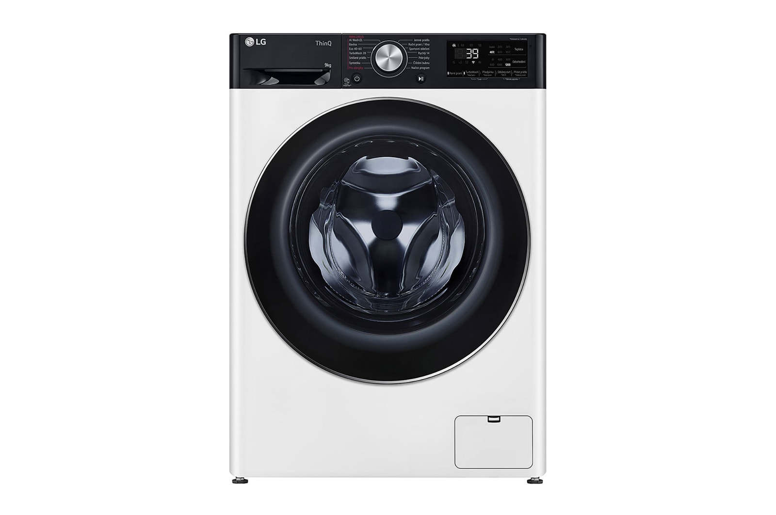 LG 9 kg slim parní pračka LG | 1200 ot./min | Direct Drive™ | AI DD™ | TurboWash™360°, FBLR7A92WC, FBLR7A92WC