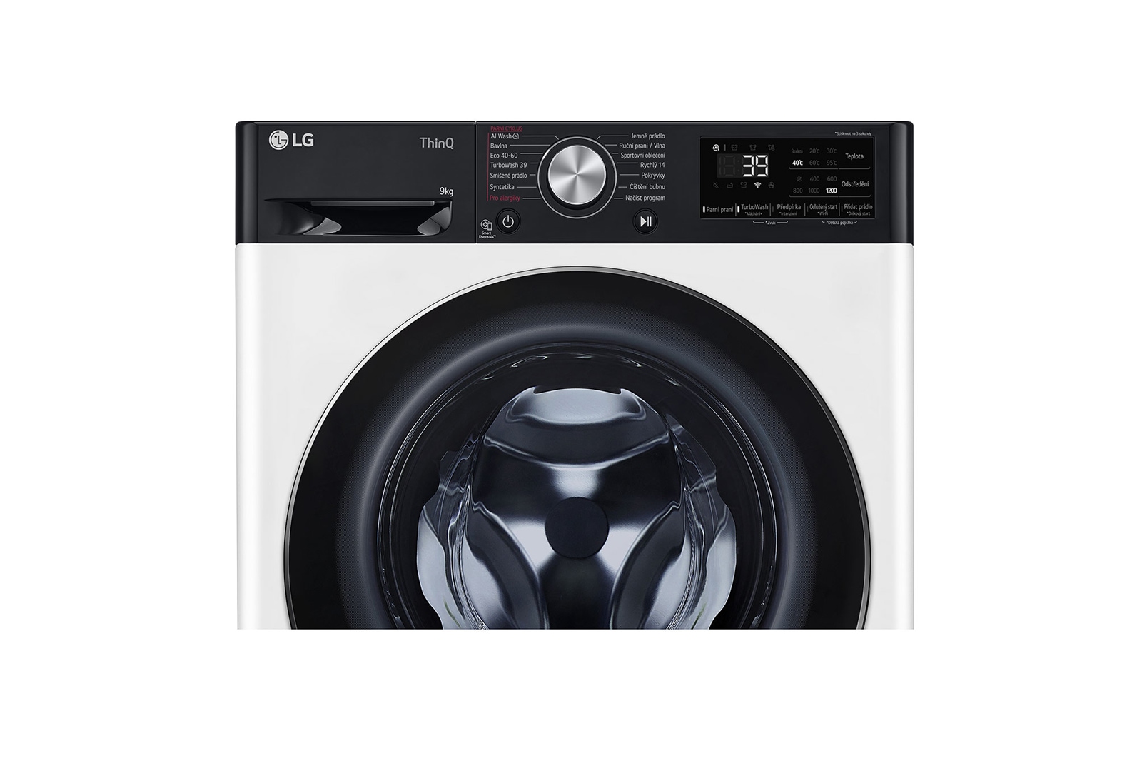 LG Slim parní pračka LG | 9 kg | A | 1200 ot./min | TurboWash™360° |Bílá, FBLR7A92WC