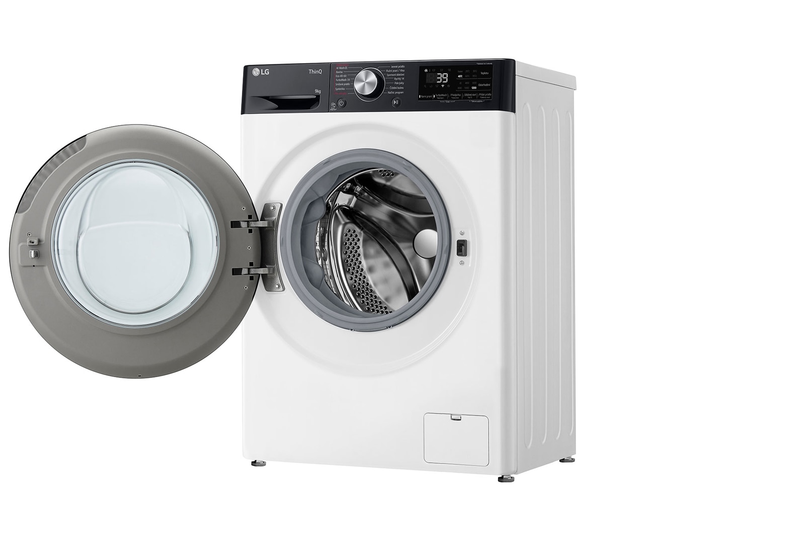 LG Slim parní pračka LG | 9 kg | A | 1200 ot./min | TurboWash™360° |Bílá, FBLR7A92WC