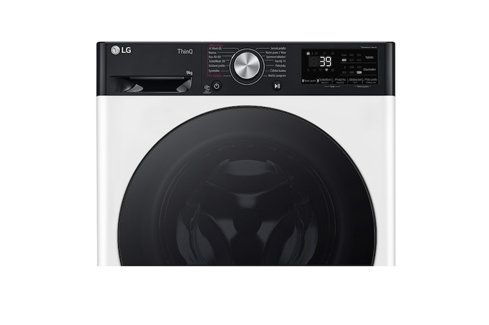 LG Slim parní pračka LG | 9 kg | A | 1200 ot./min | TurboWash™360° | Bílá, FBLR7A92WG
