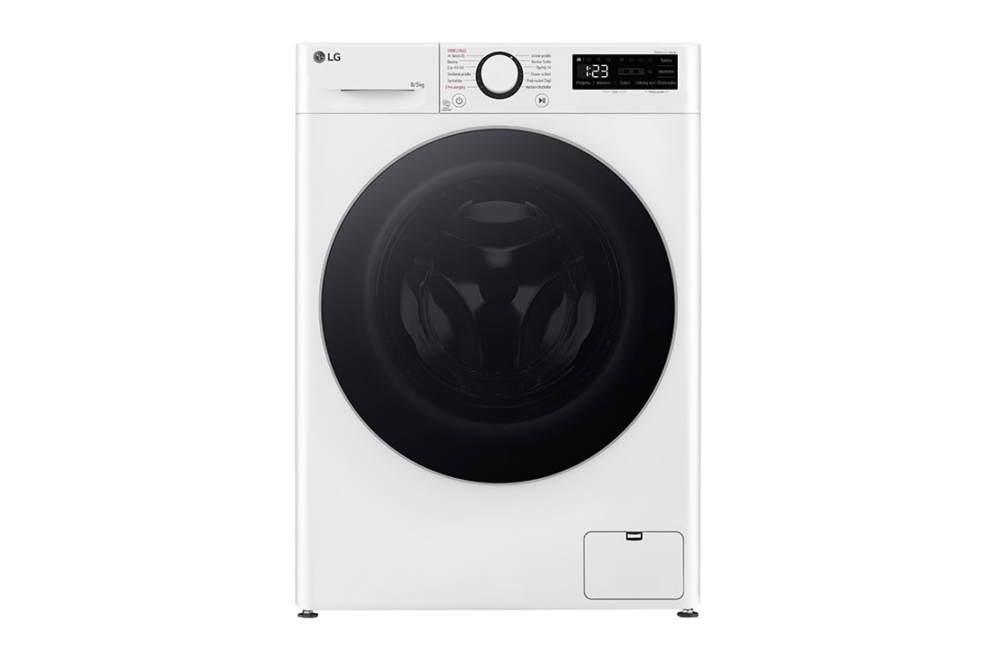 LG Parní pračka / sušička LG | 8 / 5 kg | A/E | 1200 ot./min | Direct Drive™ |Bílá, FCR5A85WS